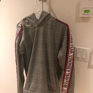 ZARA | Men’s | Houndstooth Hoodie | L